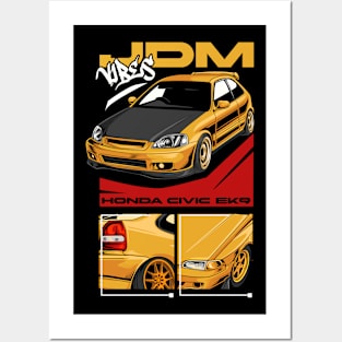 Civic EK9 Fan Art Posters and Art